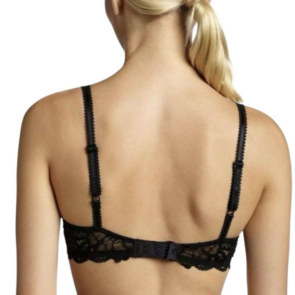 Wacoal 85340 Black French Garden Contour Underwire Bra - Picture 2 of 7
